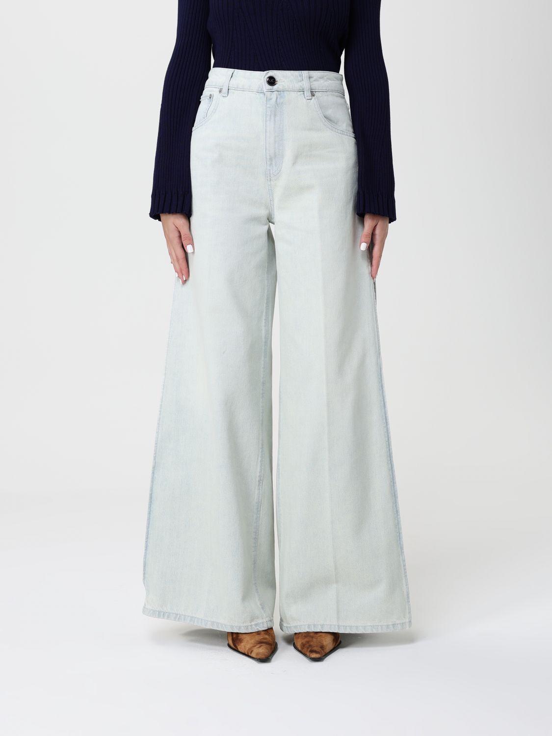 Semicouture Pants  Woman Color Blue In Blue