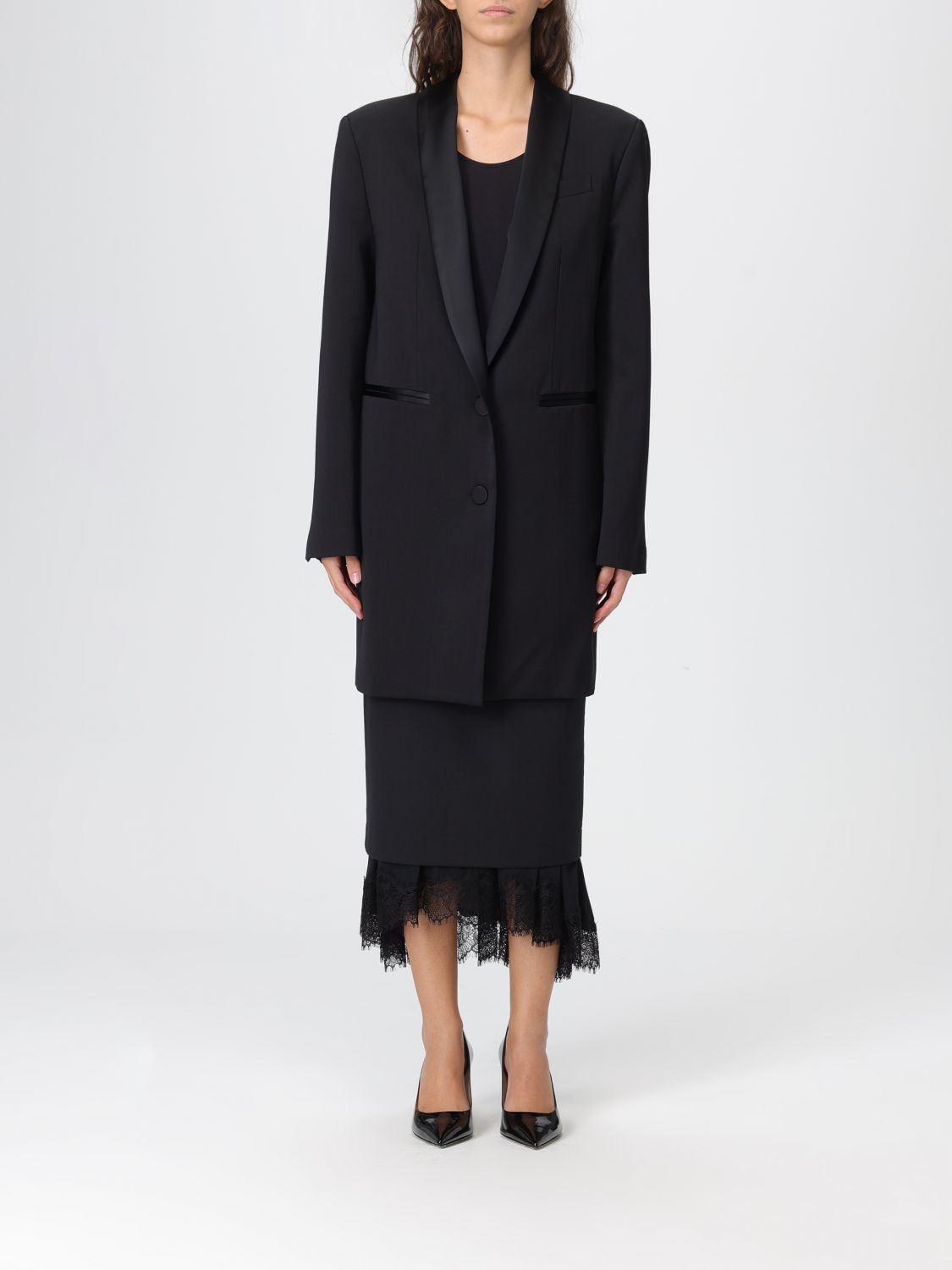 Semicouture Blazer  Woman Color Black In Black