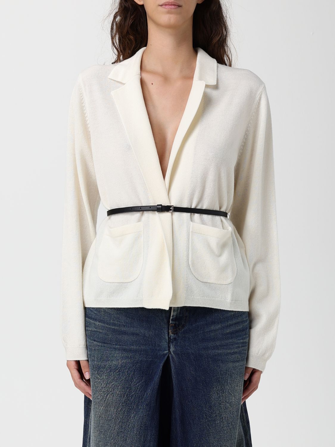 Semicouture Sweater  Woman Color White In White