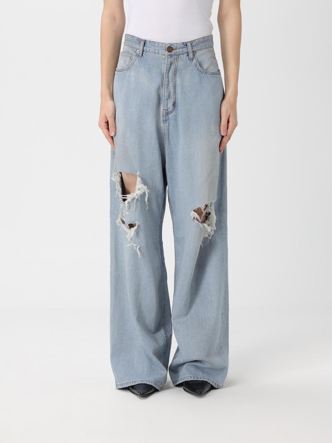 Jeans BALENCIAGA Woman color Denim