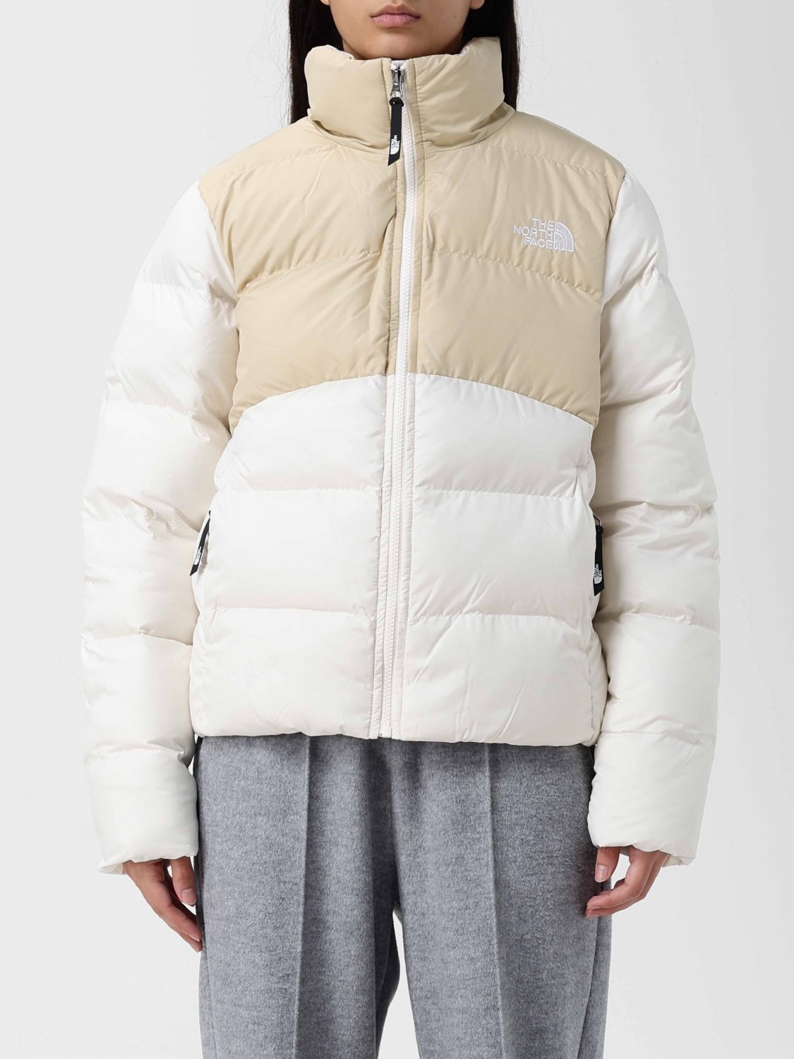 The North Face Jacket Woman Color Beige In White