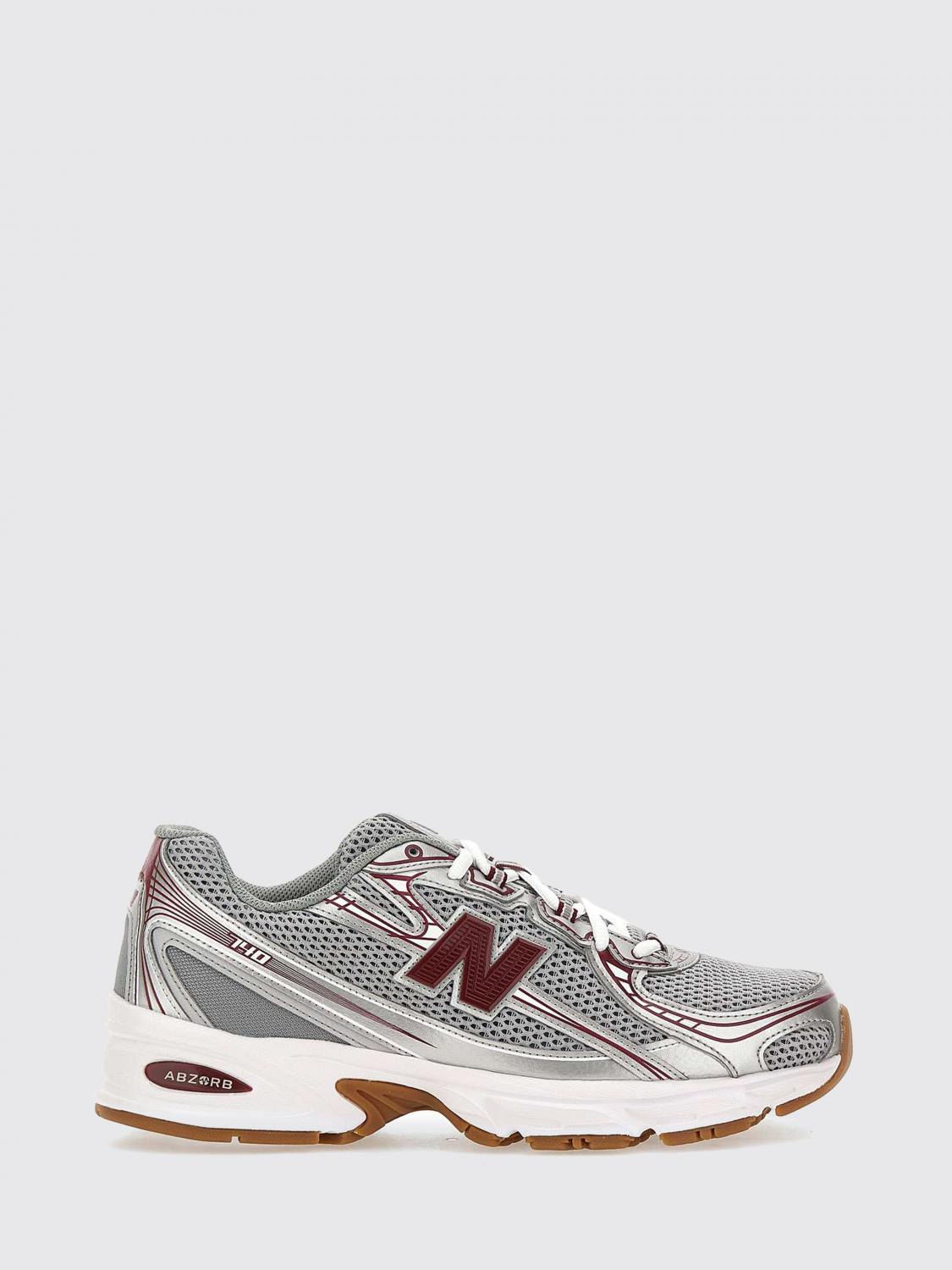 New Balance Mens Monarch Burgundy 740 V2 Mesh Low-top Trainers In Gray
