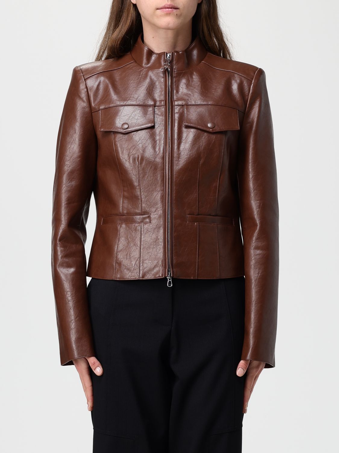 Patrizia Pepe Jacket  Woman Color Brown