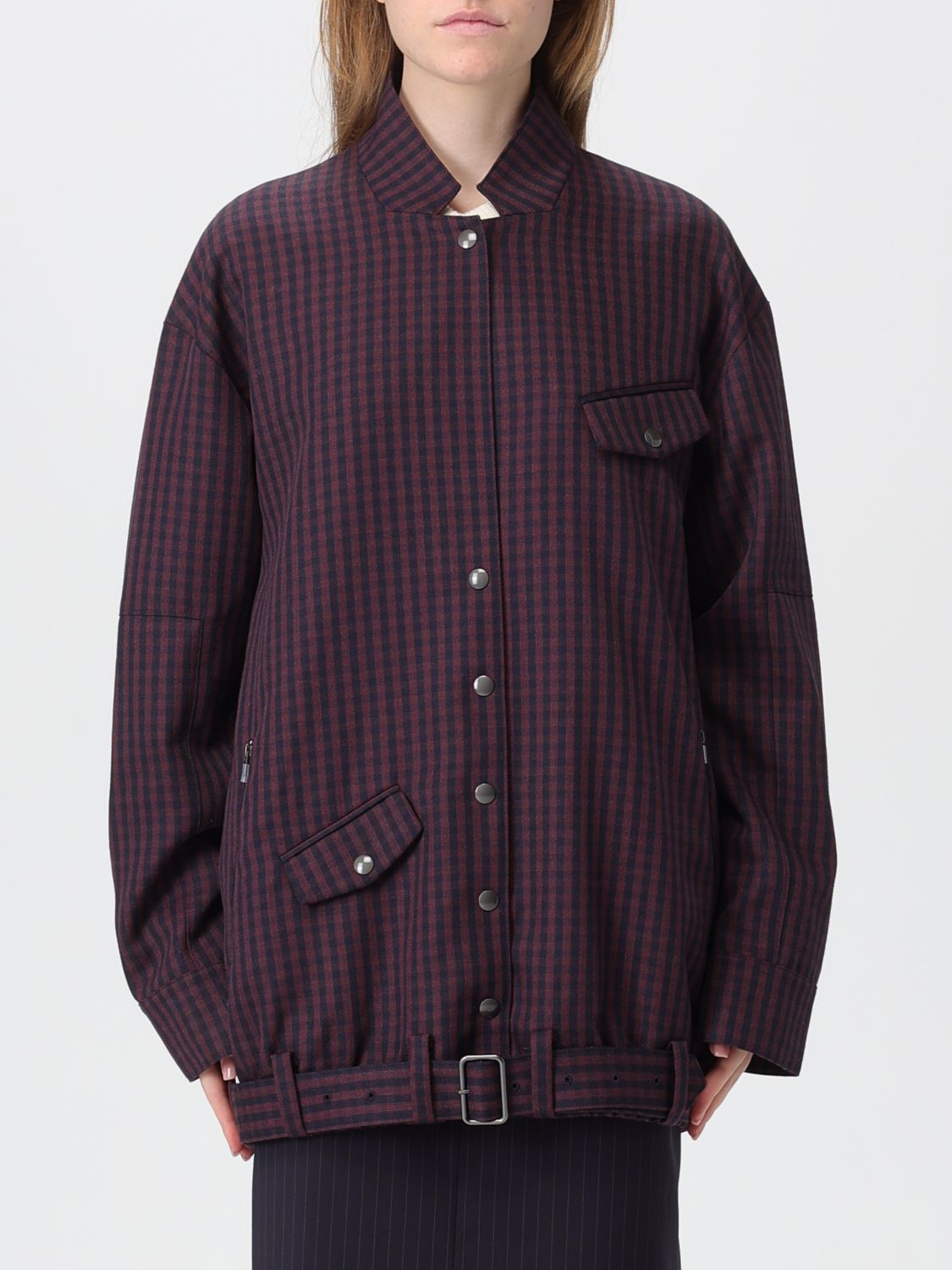 Tibi Jacket  Woman Color Wine In Burgundy