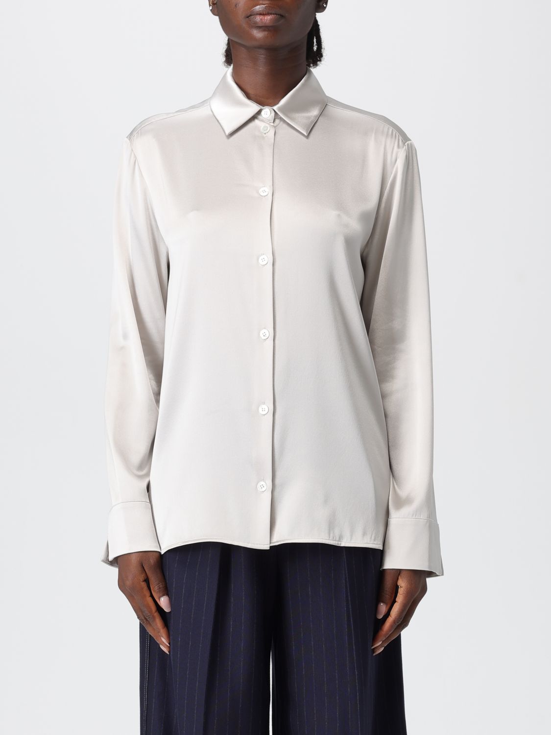 Mm Max Mara Shirt  Woman Color Beige In Gray