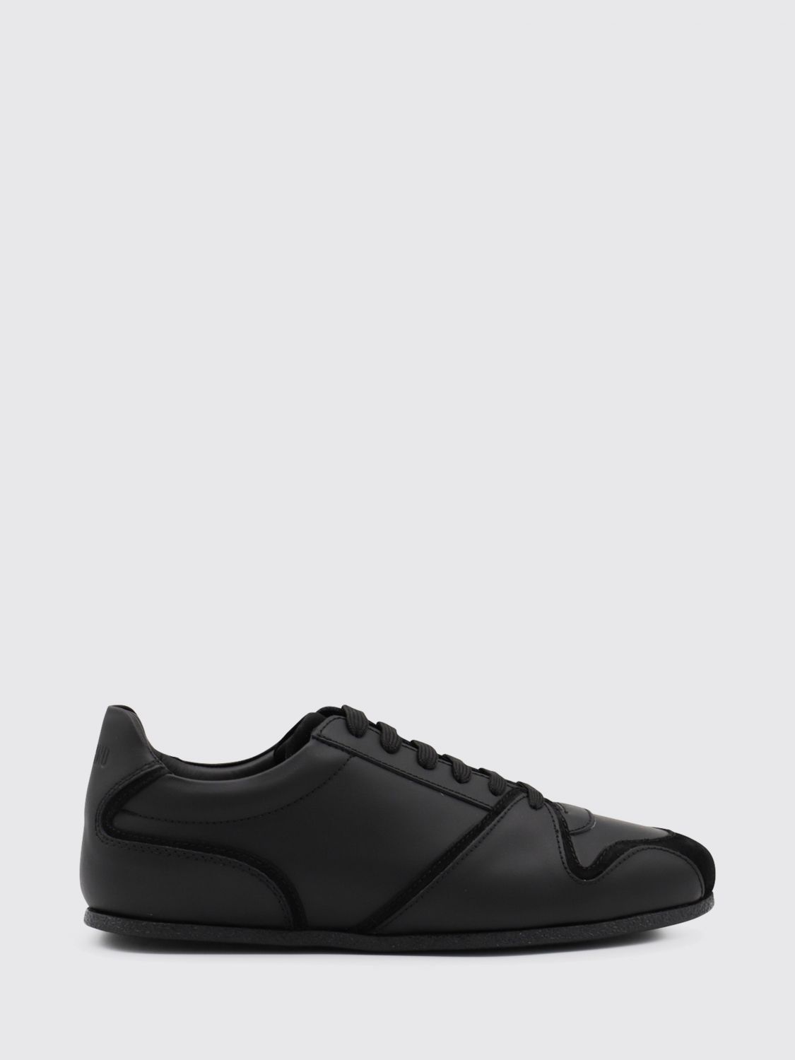 Moschino Low Top Sneakers Rubber Sole In Black
