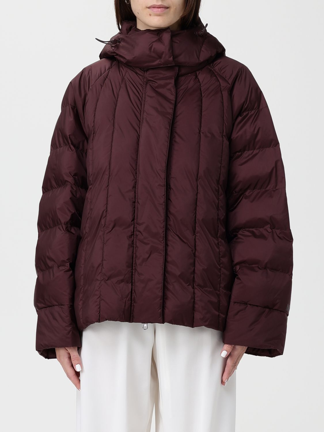 Mm Max Mara Jacket Woman Color Burgundy In Brown