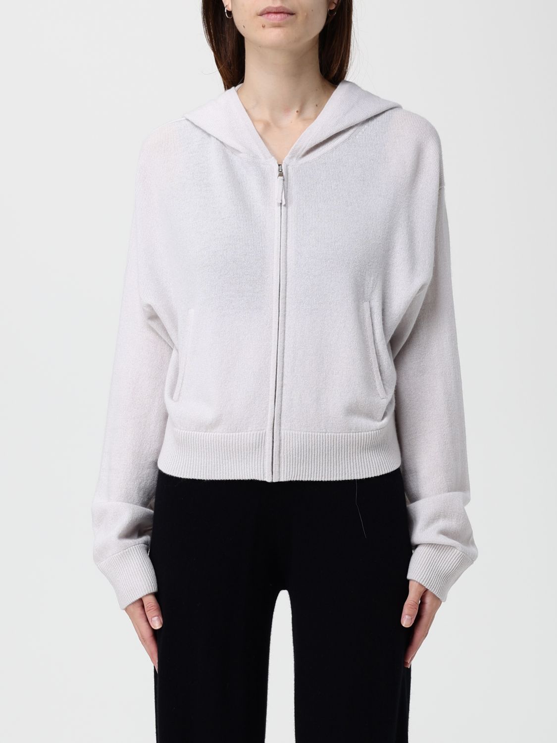 Allude Sweater Woman Color Grey In Gray