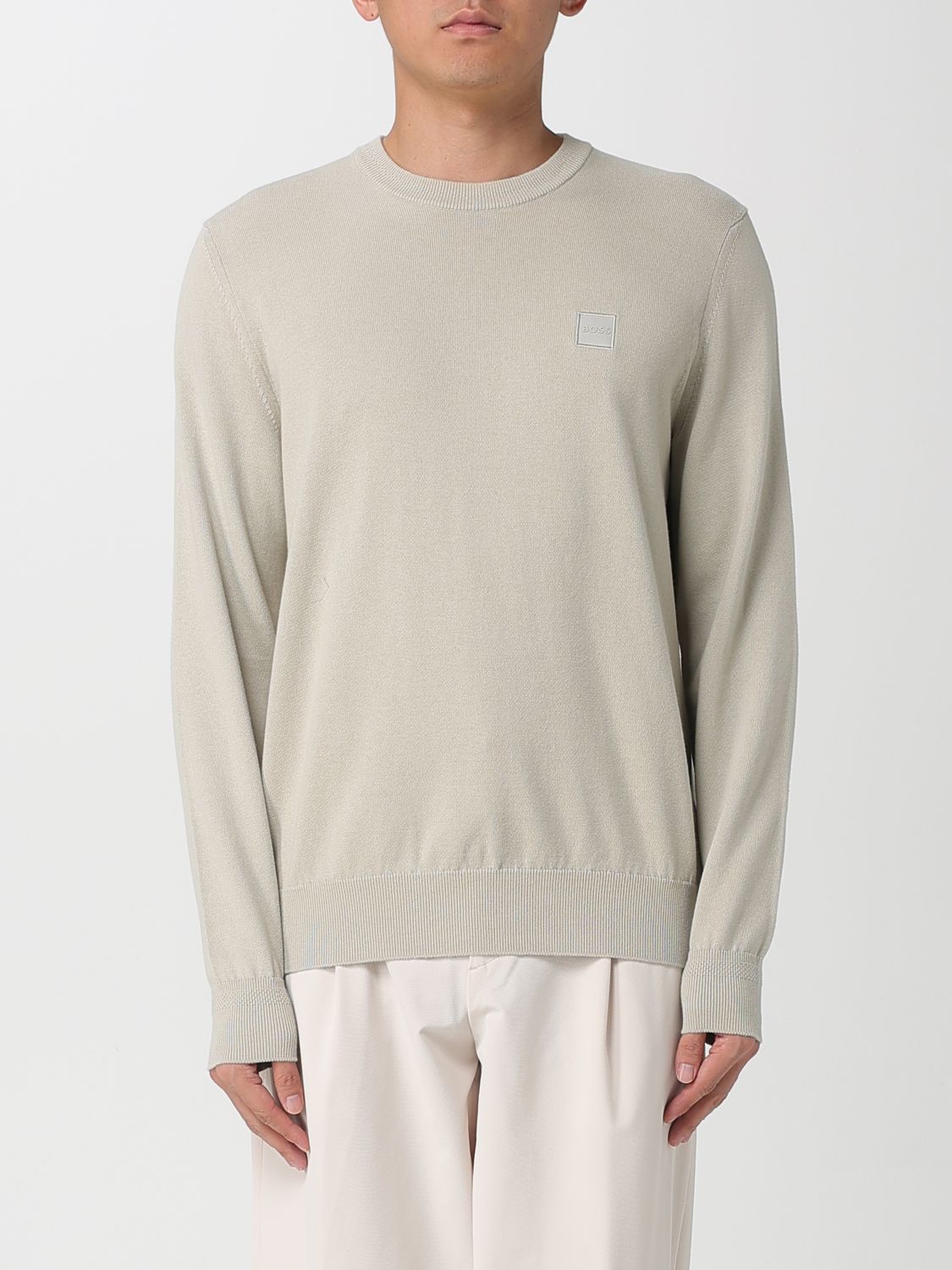 Hugo Boss Sweater Boss Men Color Beige In Neutral