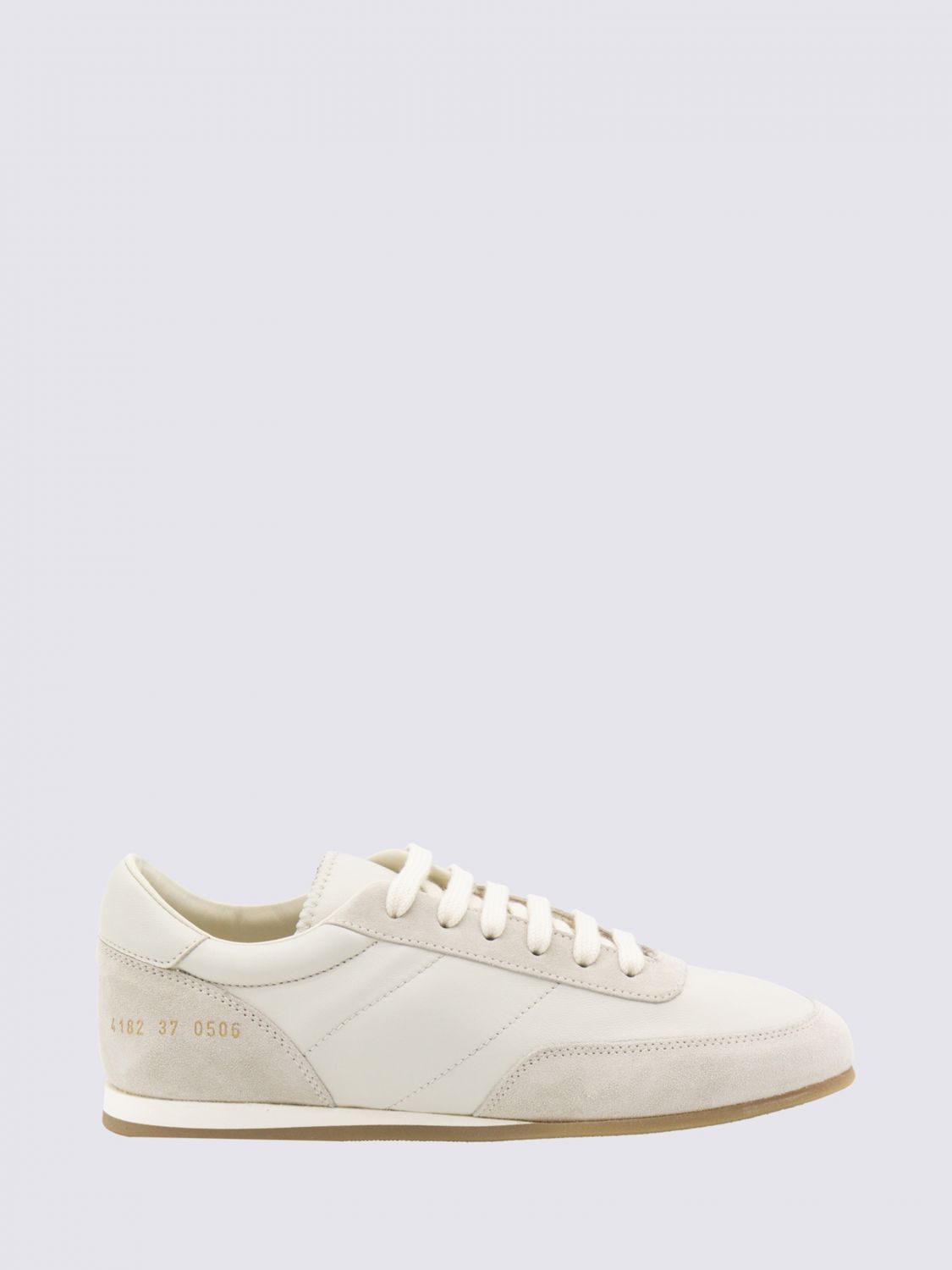 Common Projects White Leather Minimal Runner Sneakers In White