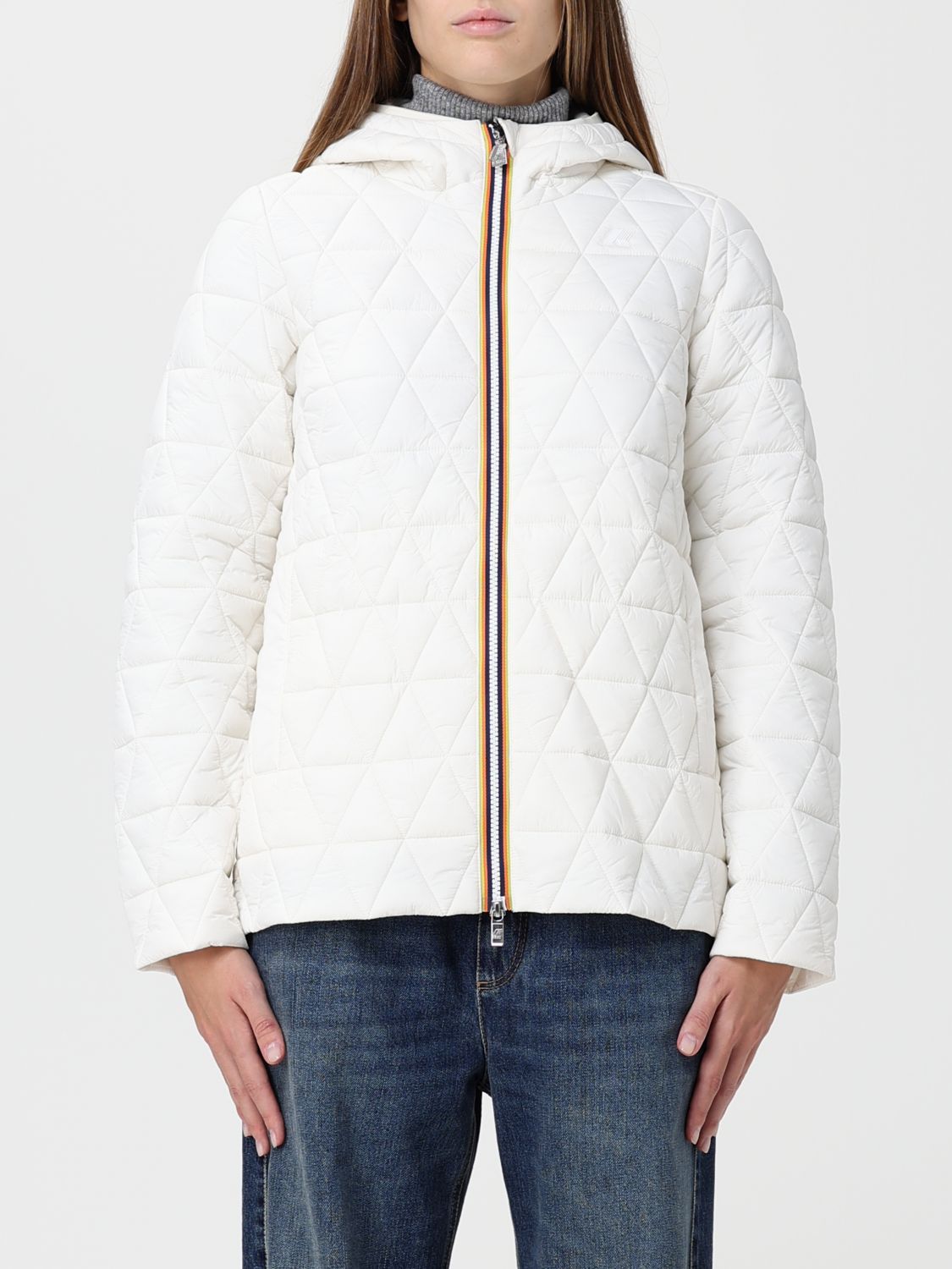 K-way Jacket Woman Color White In White