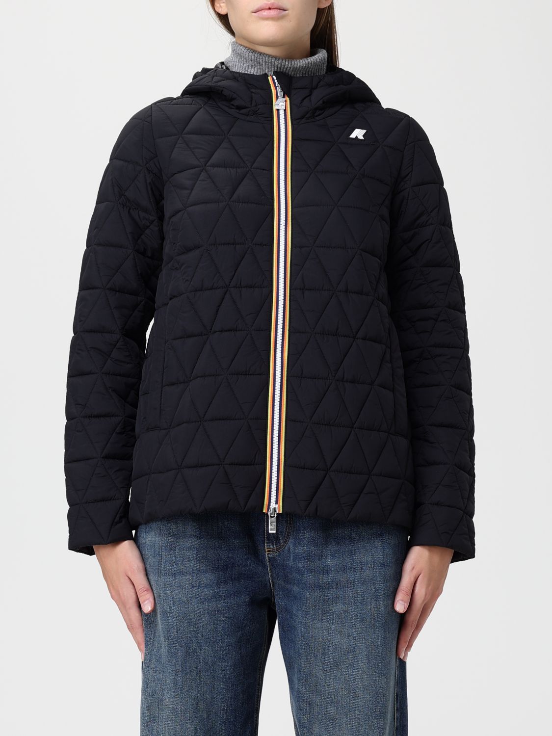 K-way Jacket Woman Color Black In Black