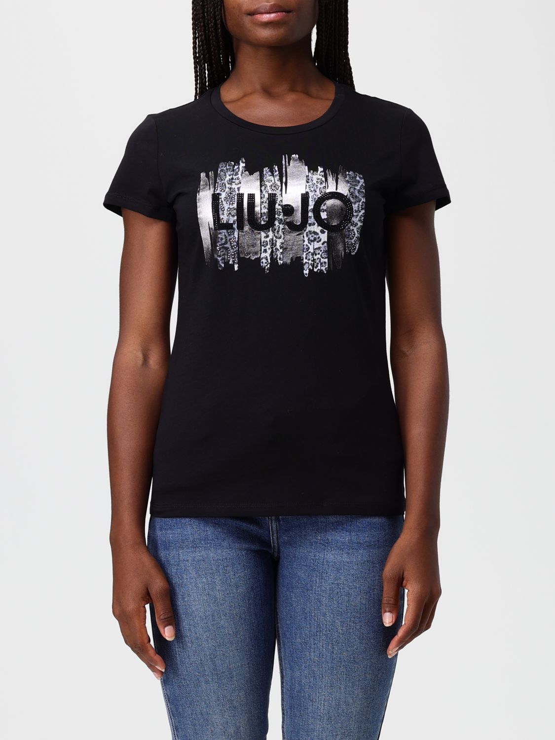 Liu •jo T-shirt Liu Jo Woman Color Black In Multi