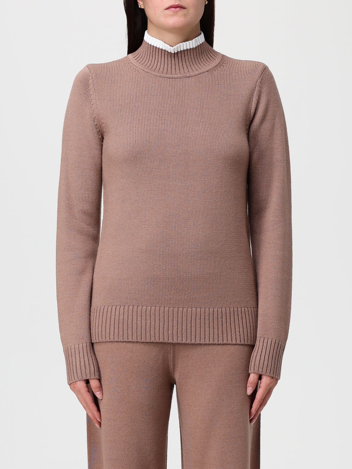 Ea7 Sweater  Woman Color Brown In Multi