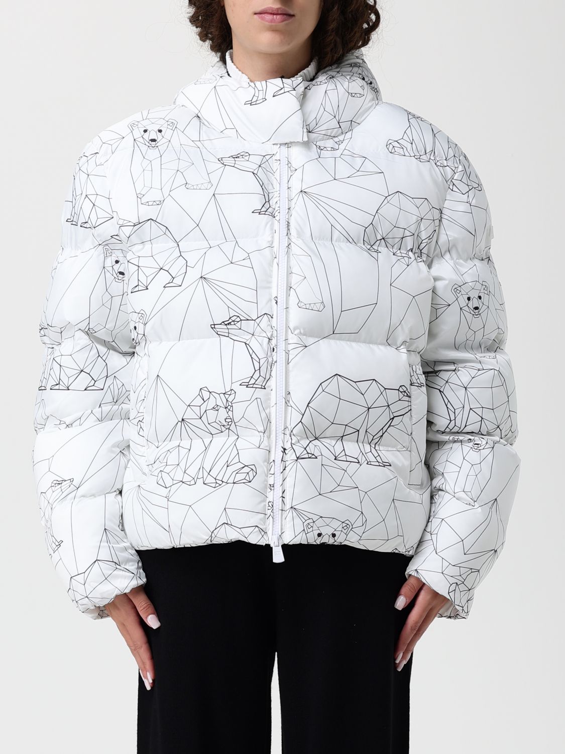 Ea7 Jacket  Woman Color White In White