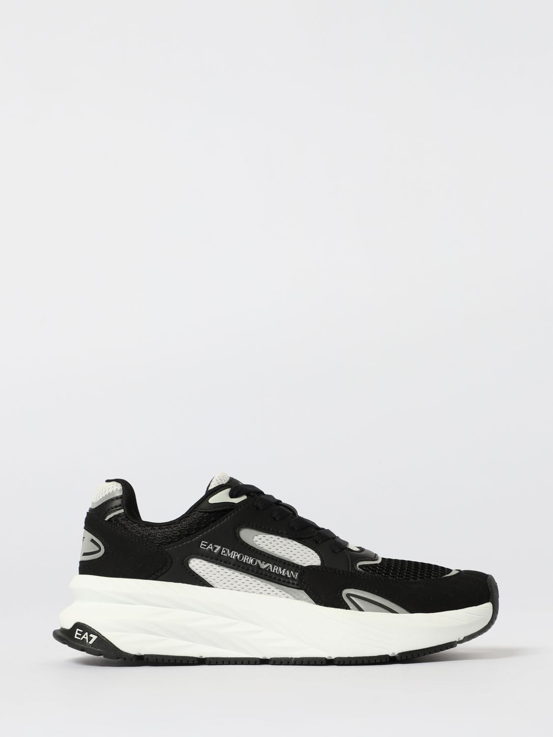 EA7 Sneakers Men color Black