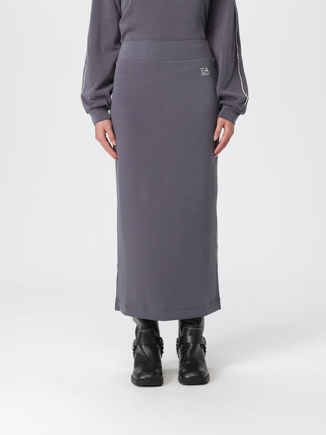 Ea7 Skirt Woman Color Grey In Multi
