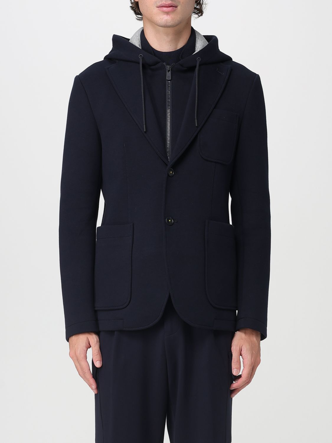 Manuel Ritz Jacket  Men Color Blue In Black