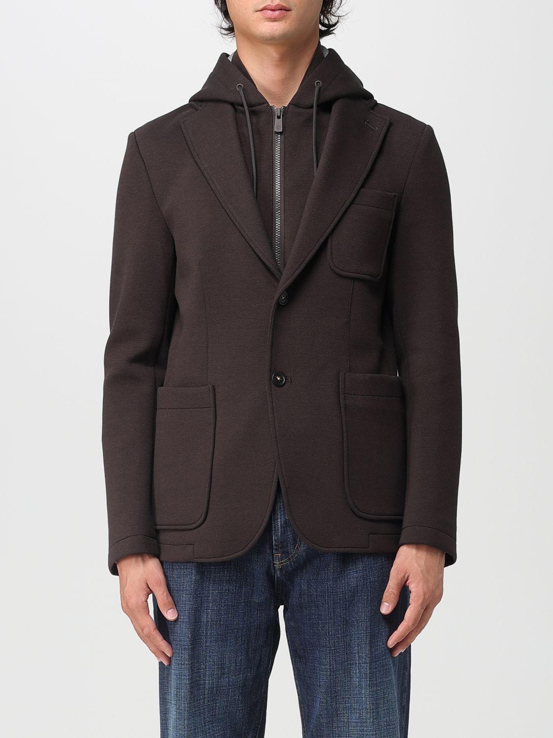 Manuel Ritz Jacket  Men Color Brown In Brown