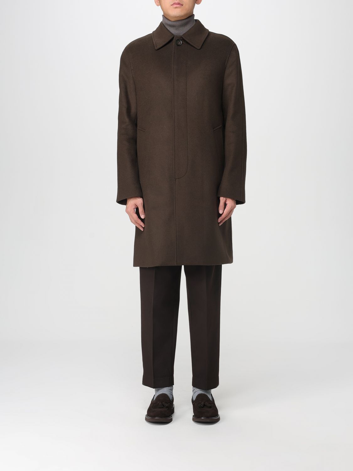 Manuel Ritz Coat  Men Color Brown In Brown