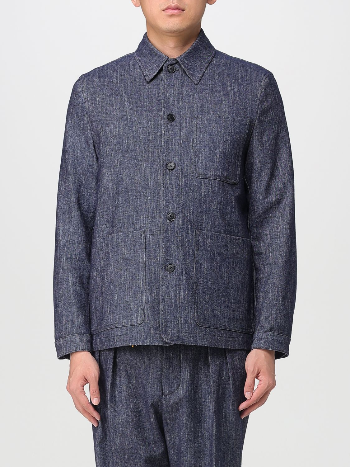 Manuel Ritz Jacket  Men Color Blue In Blue