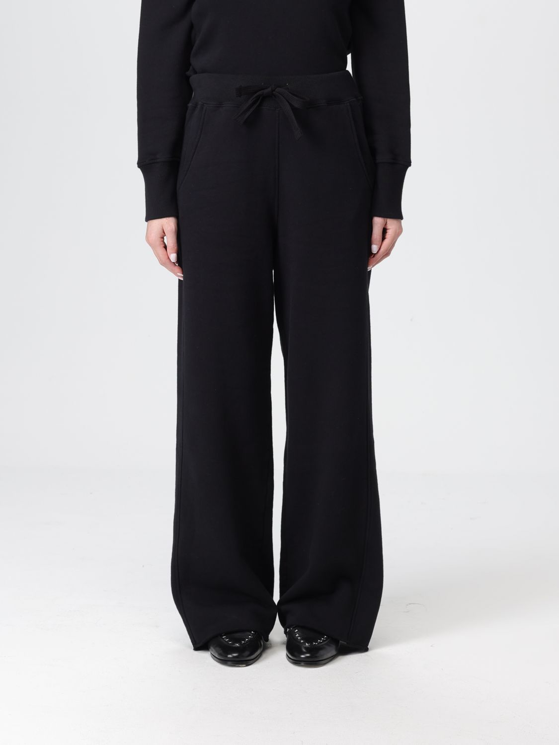 Dondup Pants Woman Color Black In Black
