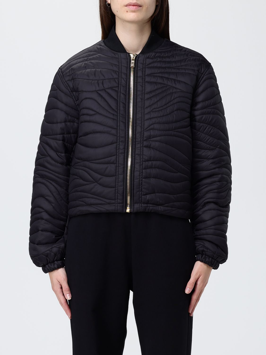 Just Cavalli Jacket Woman Color Black In Black