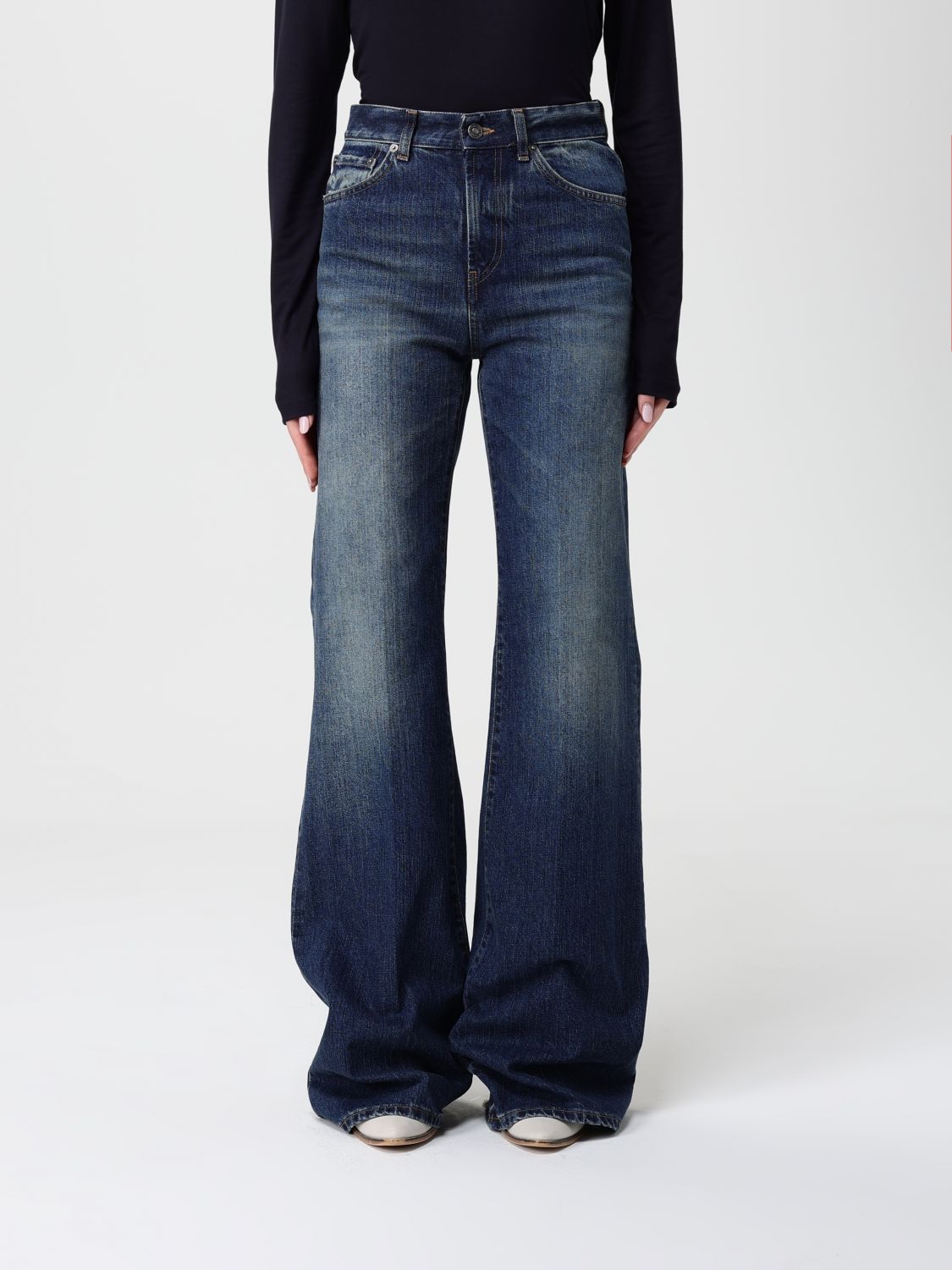 Dondup Pants  Woman Color Denim In Blue
