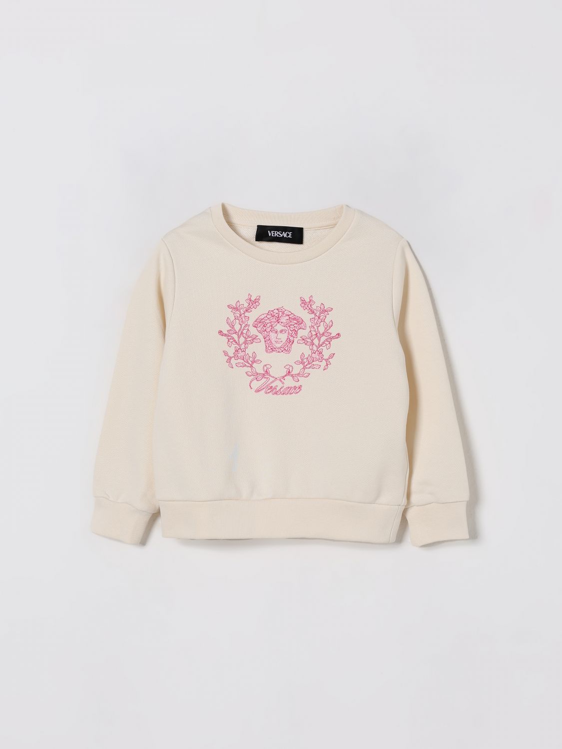 Versace Medusa Crest Sweatshirt In Neutral