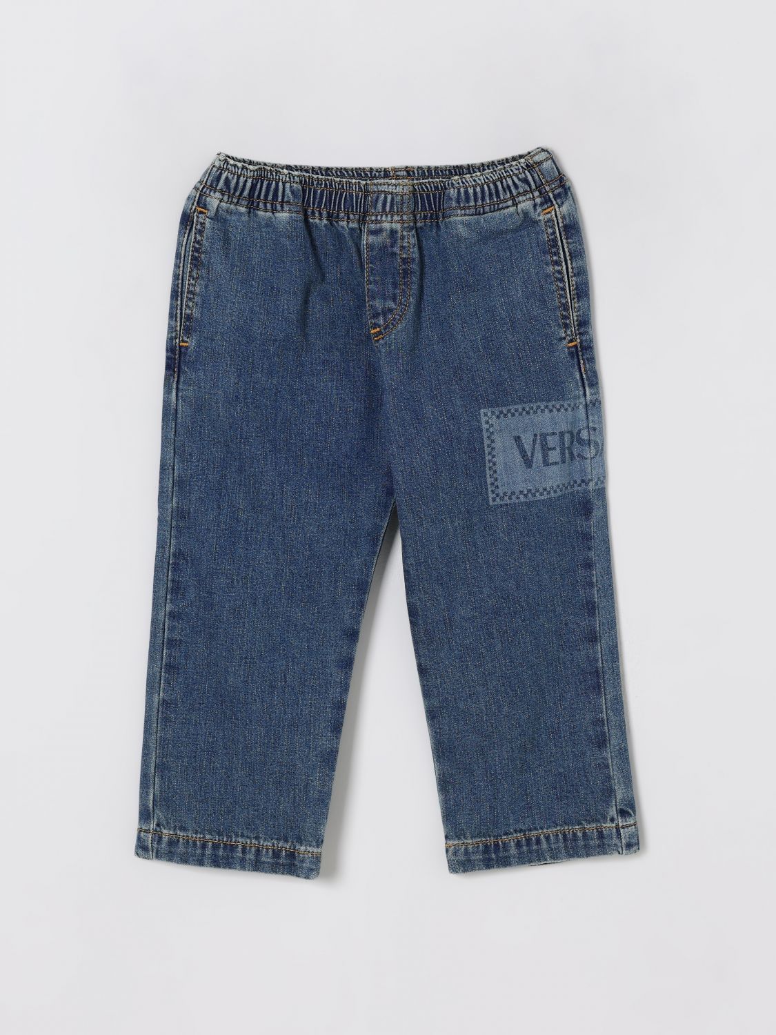Versace Jeans  Kids Color Denim In Blue