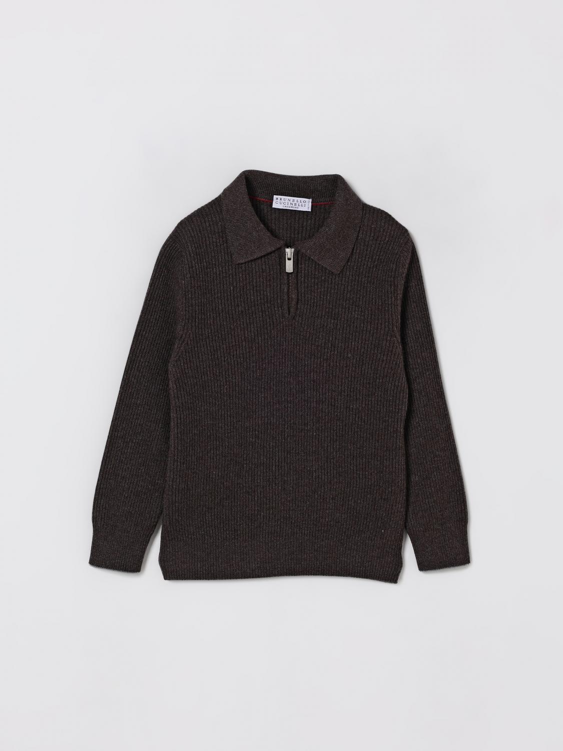 BRUNELLO CUCINELLI Polo Kinder Farbe Braun