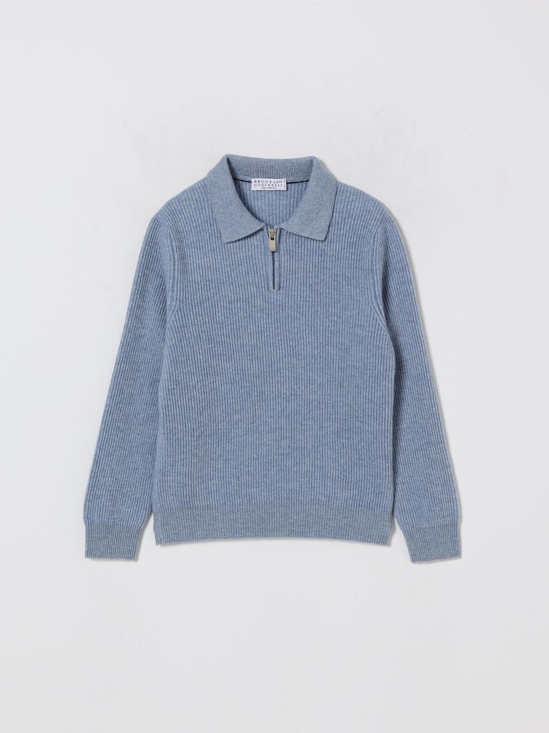 BRUNELLO CUCINELLI Polo Kinder Farbe Himmelblau