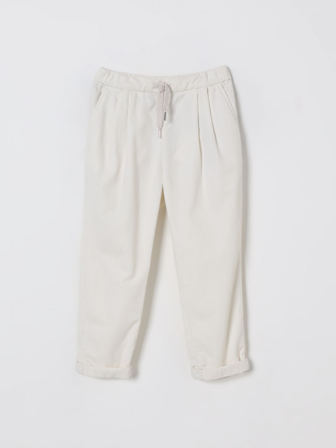 Brunello Cucinelli Pants  Kids Color White In White