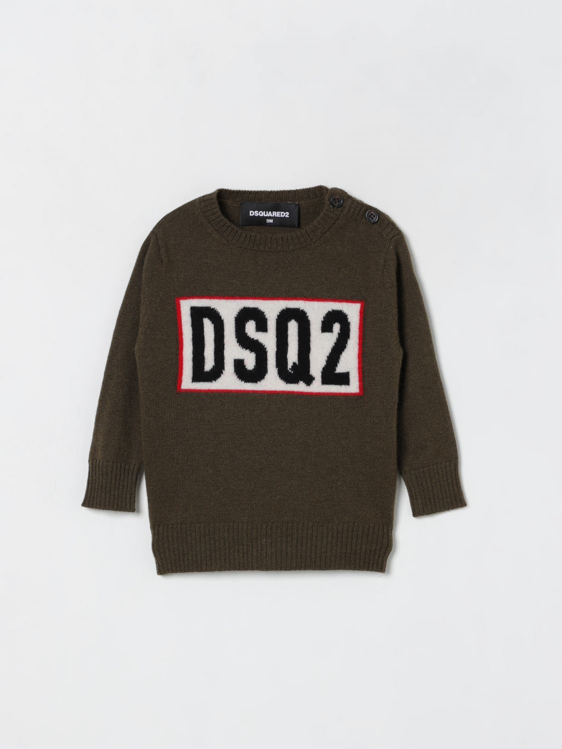 Dsquared2 Sweater Kids Color Green In Brown