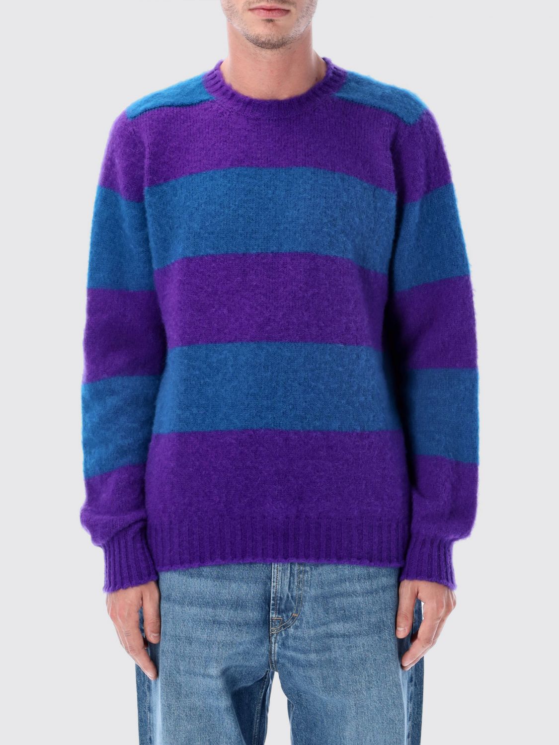 Howlin' Striped-pattern Crew-neck Sweater In Multi