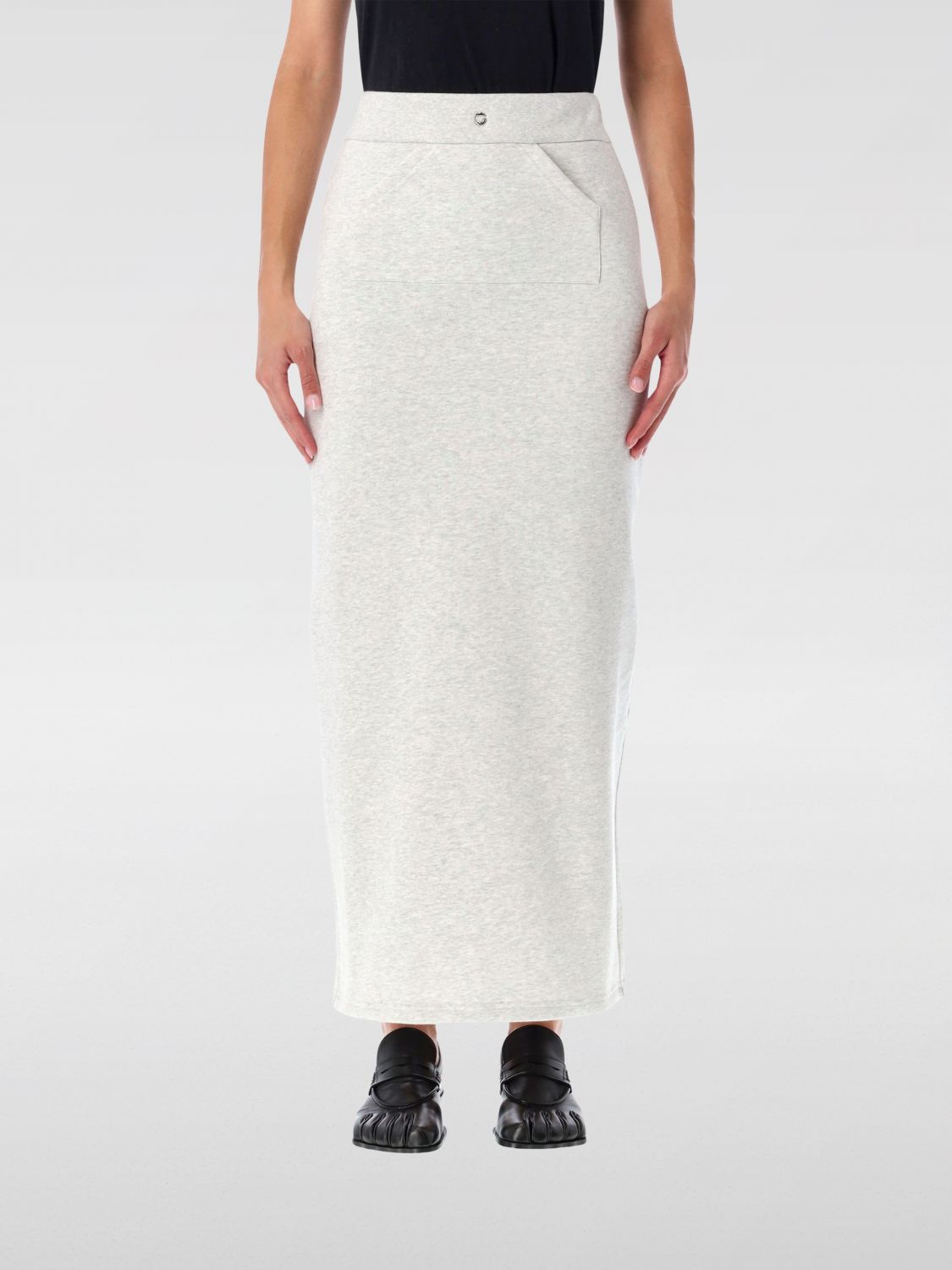 Coperni Slim-fit Jogging Skirt With Front Pocket In White