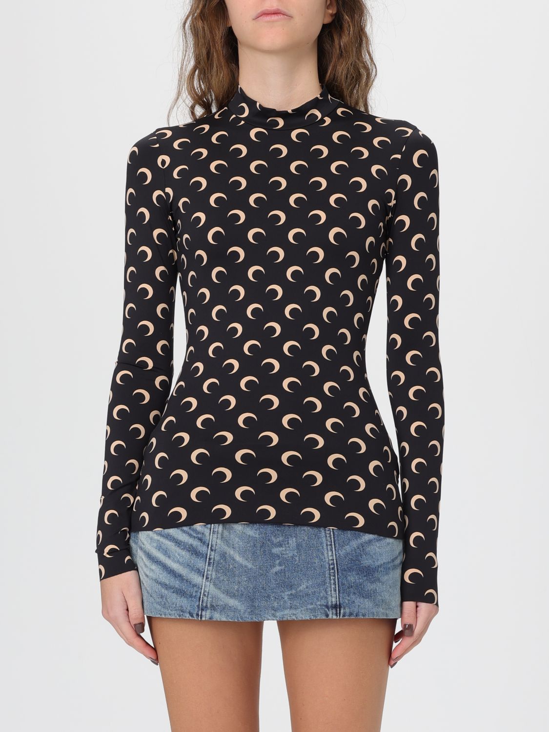 Marine Serre Top Woman color Black