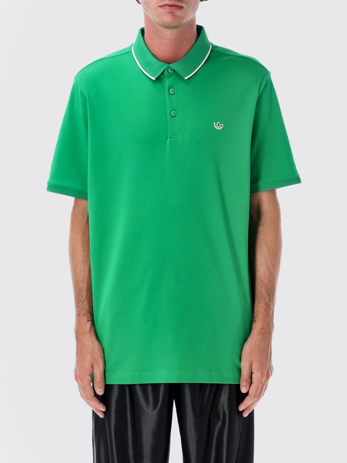 Polo Shirt ADIDAS ORIGINALS Men color Green Polo Shirt ADIDAS ORIGINALS Men color Green