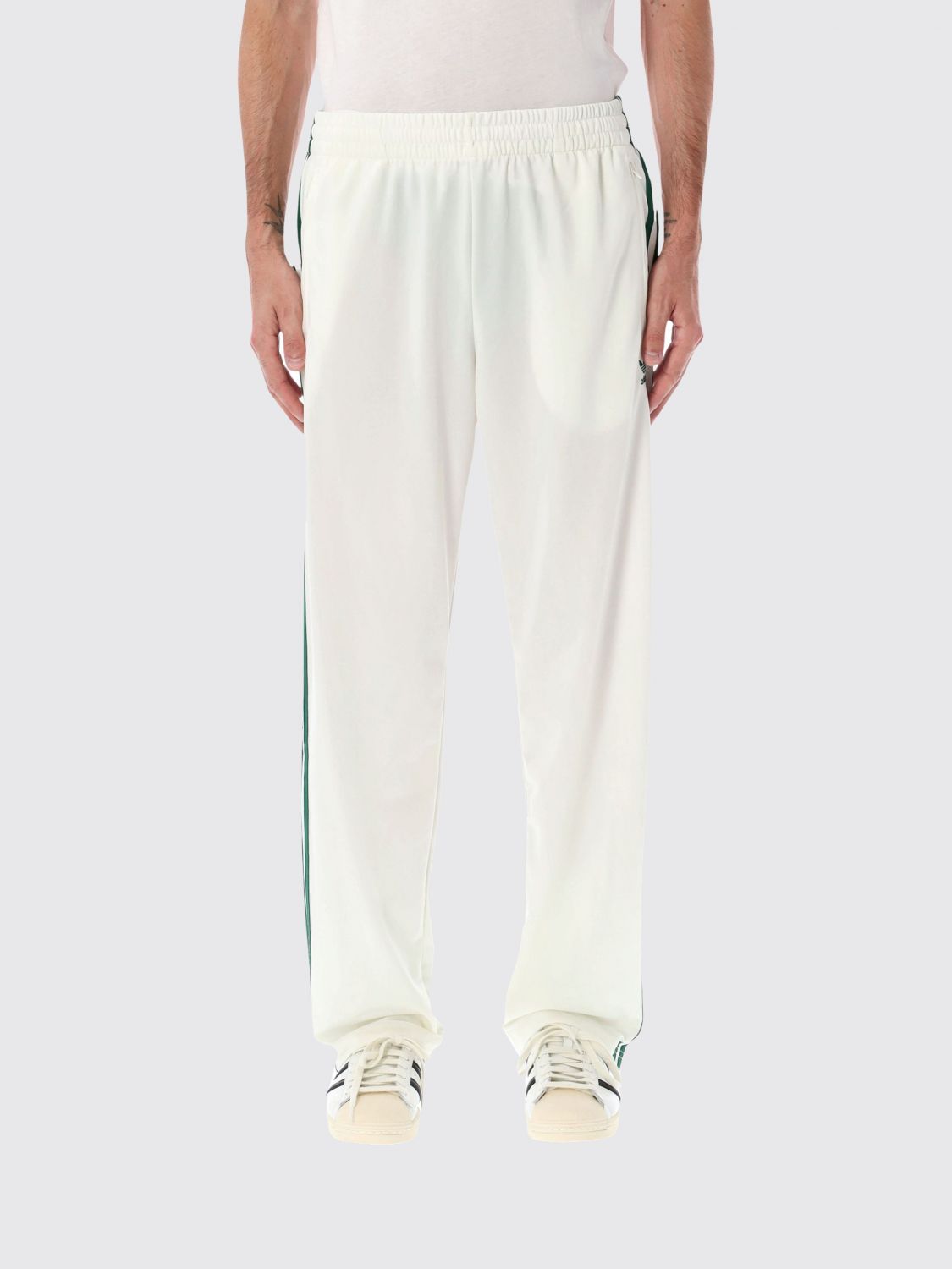 Adidas Originals Firbird Adicolor Striped Track Pants In White