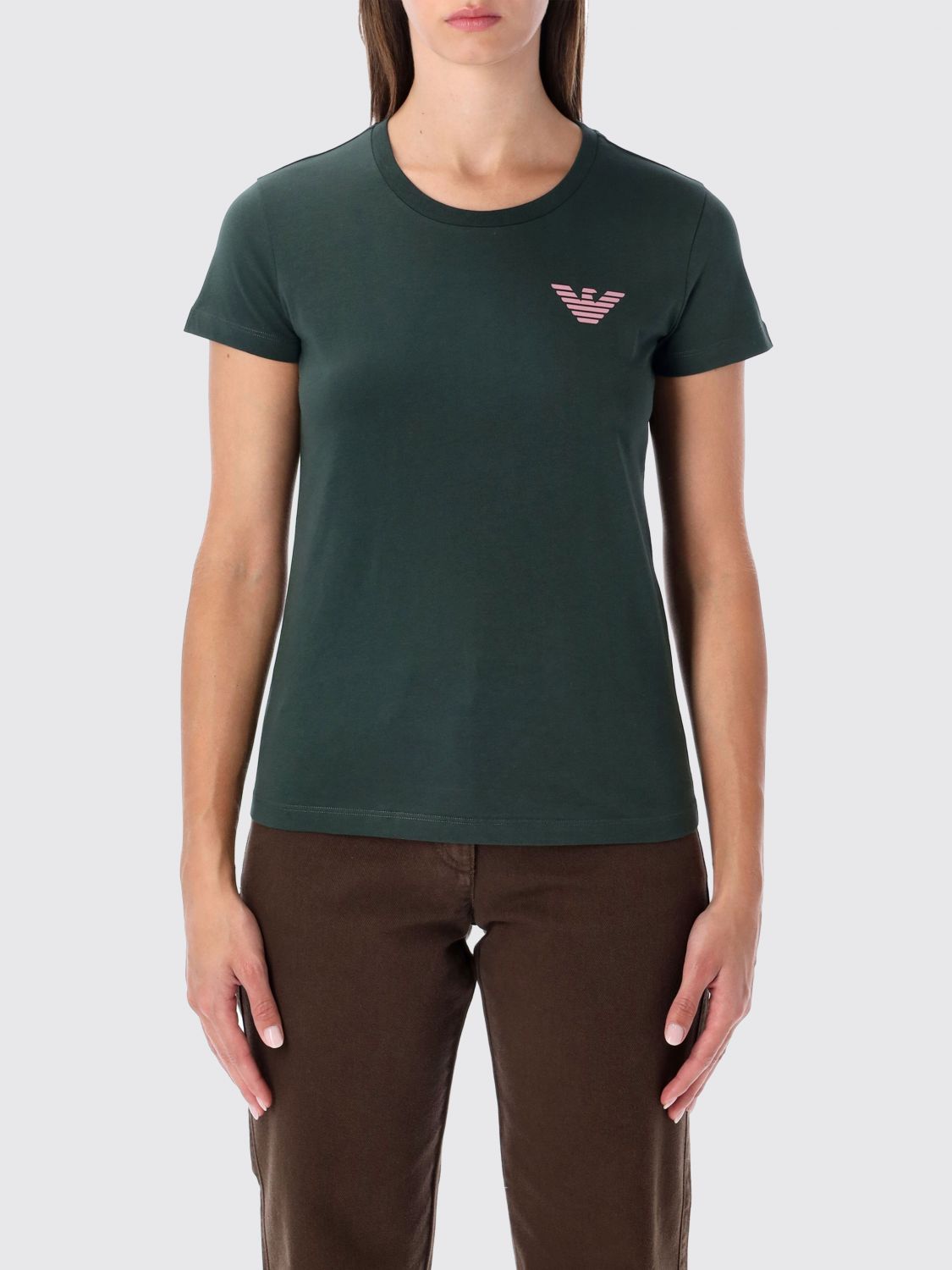 Emporio Armani New York Capsule Collection Oversized Printed Jersey T-shirt In Green