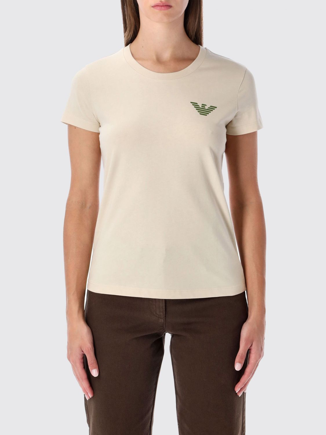 Emporio Armani New York Capsule Collection Oversized Printed Jersey T-shirt In Neutral