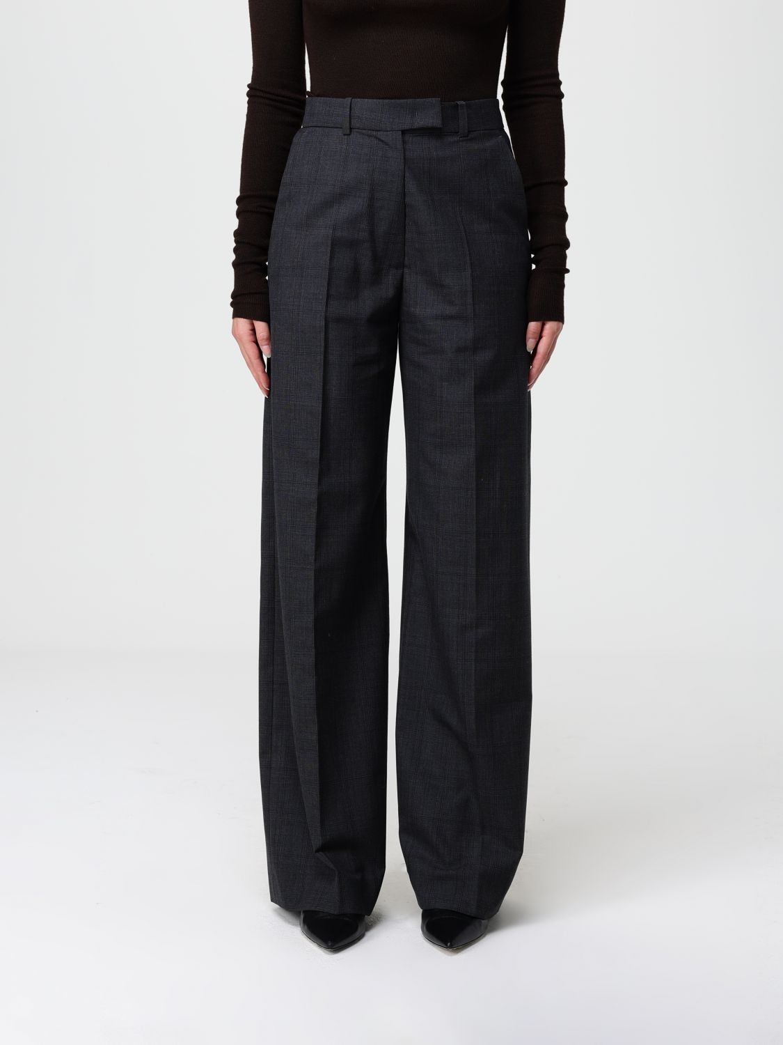 The Frankie Shop Pants  Woman Color Grey In Black