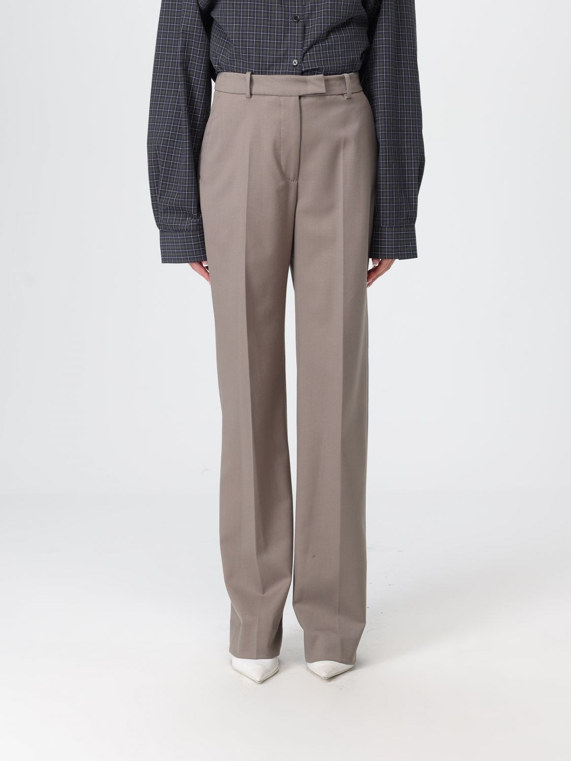 The Frankie Shop Pants  Woman Color Beige In Brown