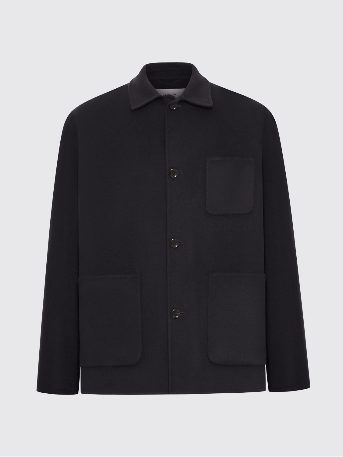 Lardini Wool Overshirt In Multi