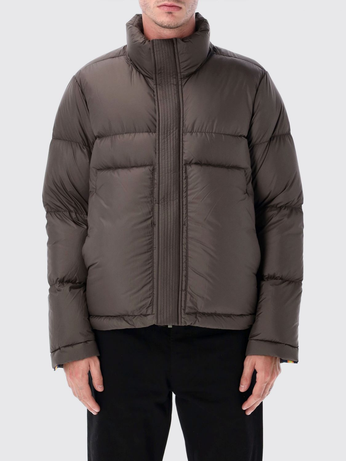 K-way Tuill Thermo Microfiber Down Jacket In Brown
