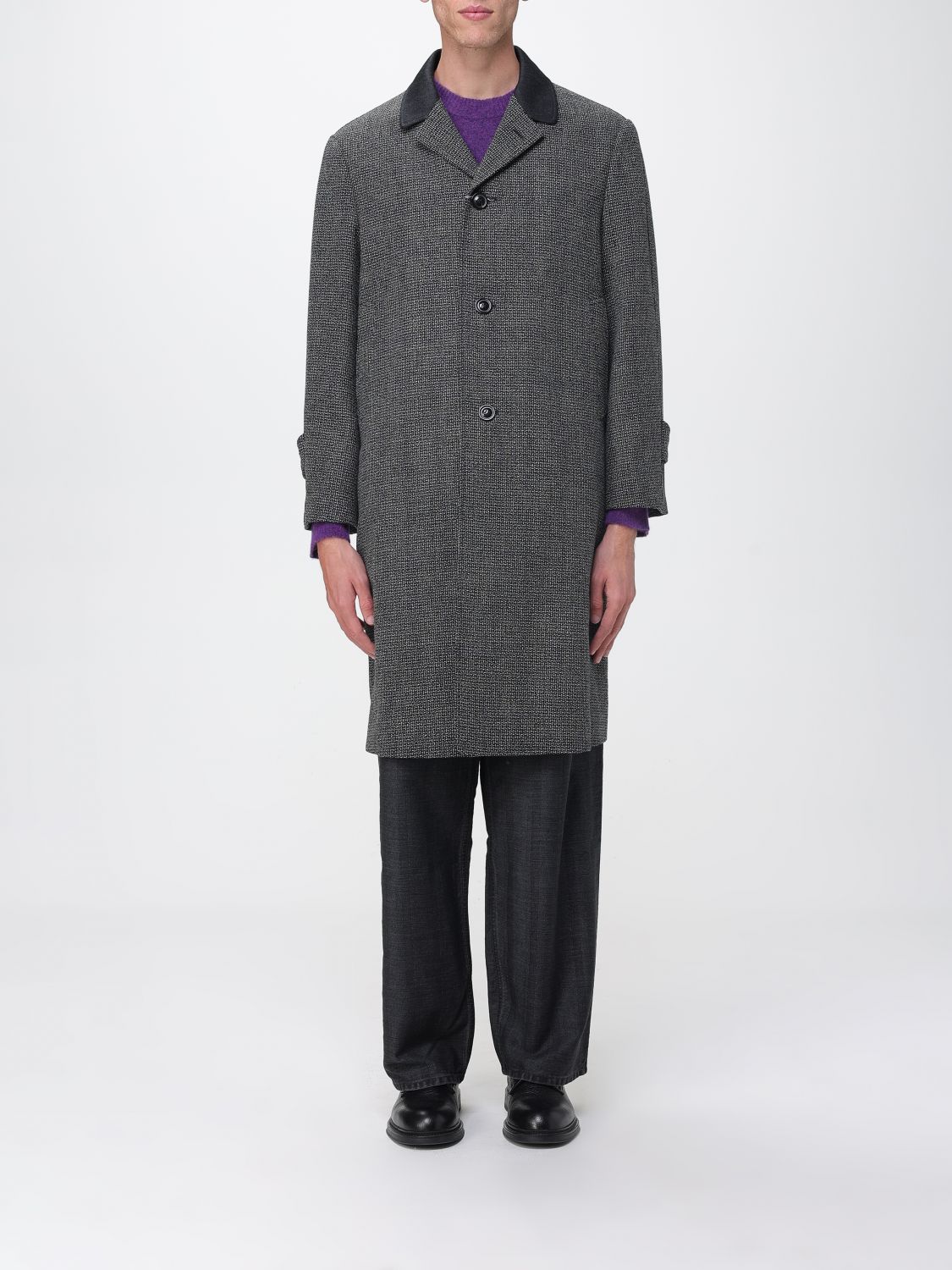 Maison Margiela MAISON MARGIELA Coat Men color Black　MAISON MARGIELA コート メンズ カラー ブラック