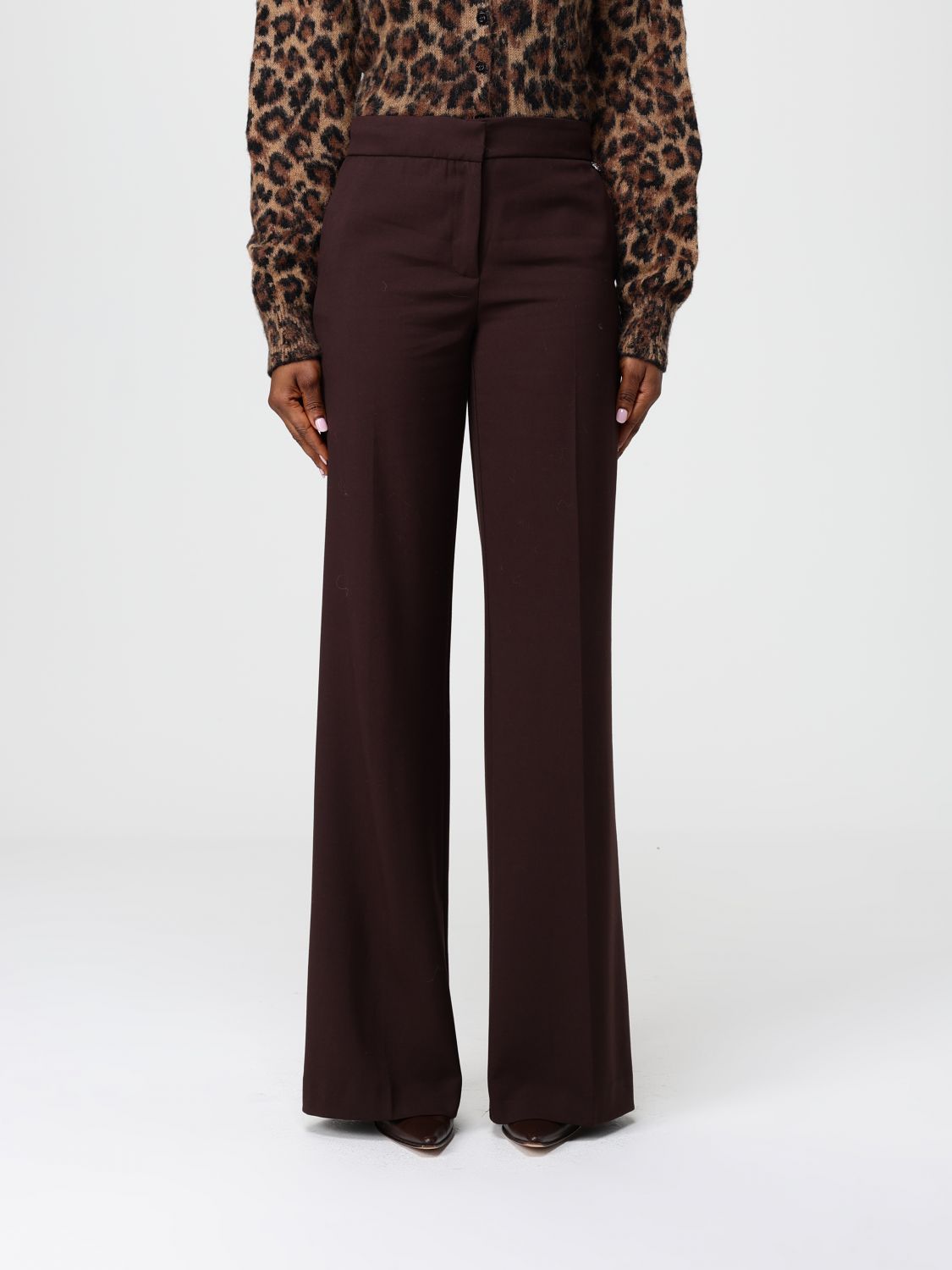 Aniye By Pants Woman Color Brown In Black