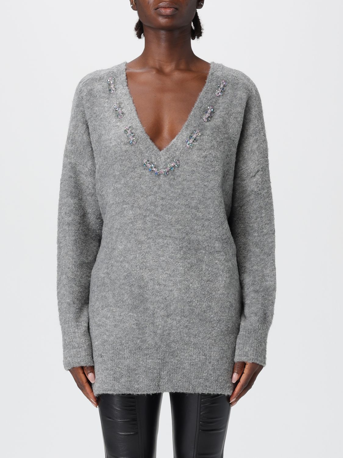 Pinko Sweater  Woman Color Grey In Gray
