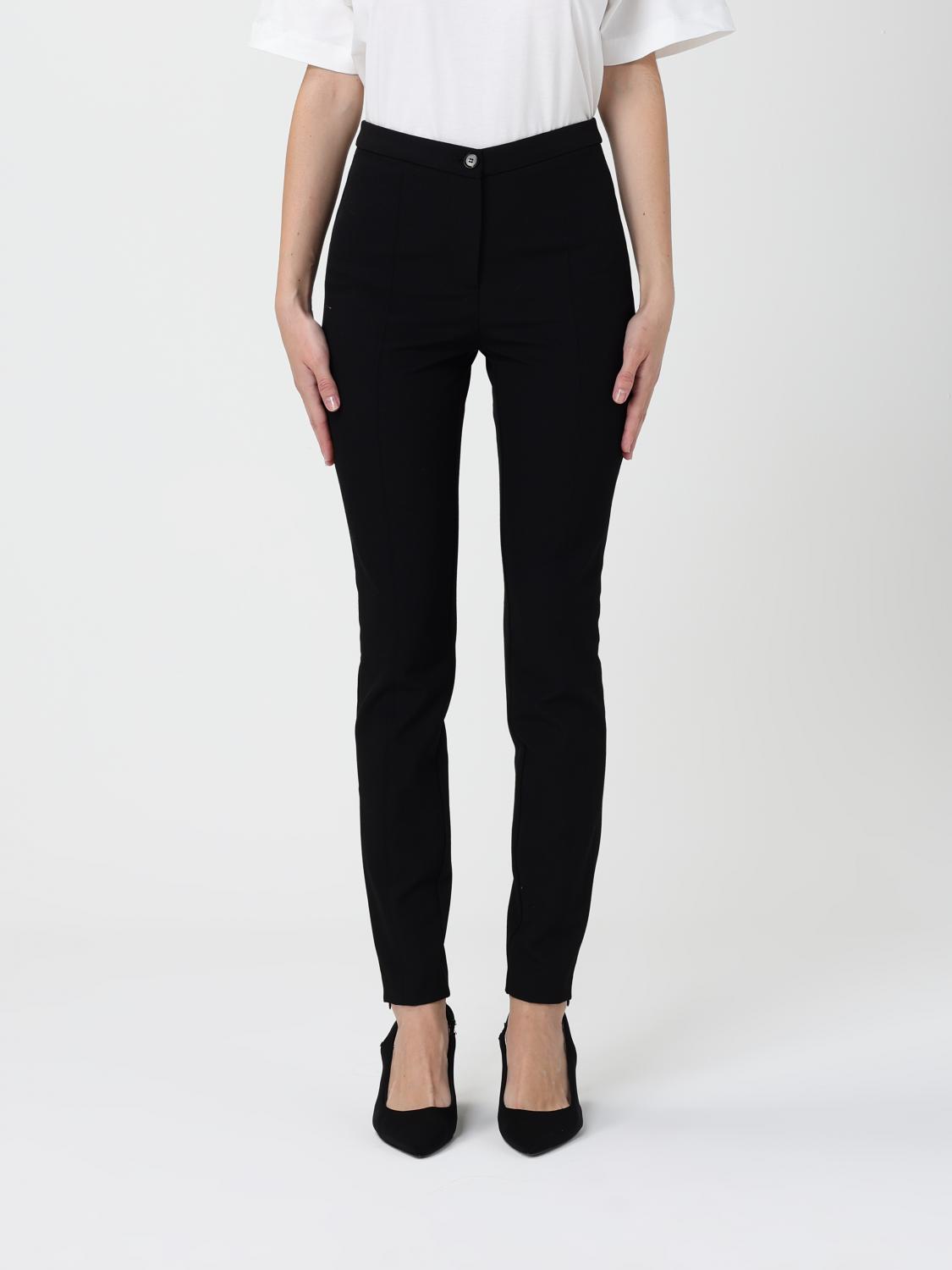 Pinko High Waist Pants In Black