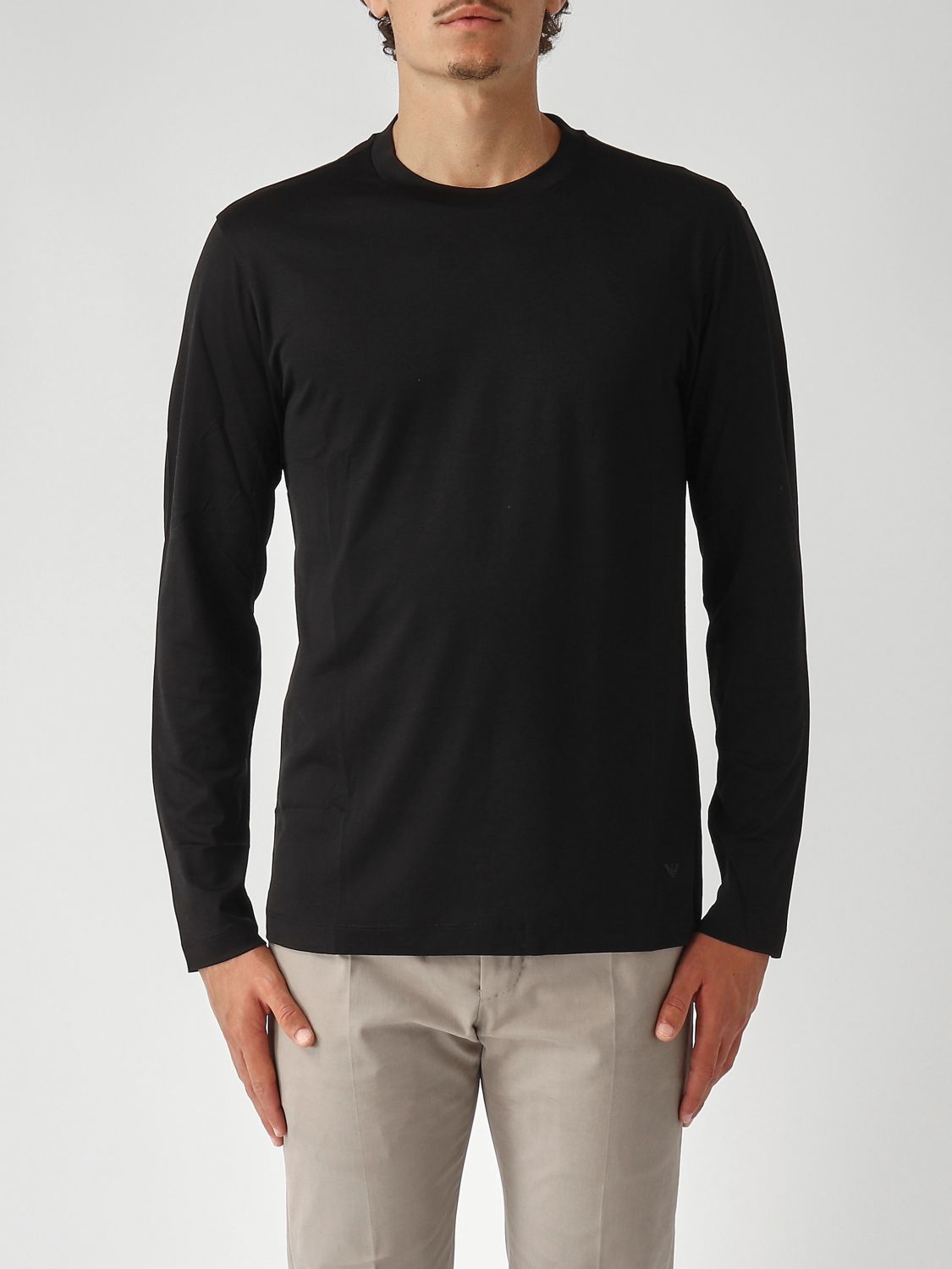 Giorgio Armani Herren Schwarz T-Shirt Men Color